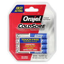 orajel cold sore touch free applicators