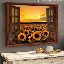 Sunflower Garden Wall Art Room Decor