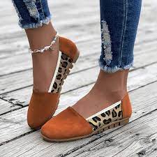 Amazon.com: Ladies Fashion Leopard Print Flat Bottomed Comfortable Casual  Shoes Womens Business Casual Winter Shoes : Clothing, Shoes & Jewelry