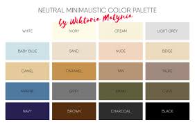 Minimalistic Color Palette Chart Vector Architecture Basic