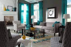 yellow teal living room photos