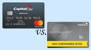 Pay your bill, view your balance and transactions—even. Capital One Platinum Credit Card Vs Quicksilver Finder Com