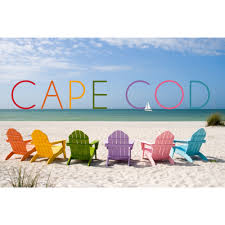 colorful beach chairs canvas art