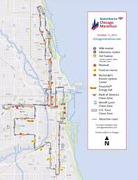 Bank Of America Chicago Marathon Route Map Chicago