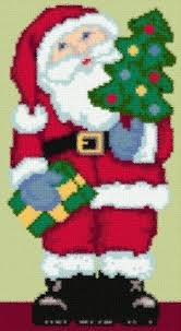 Latch Hook Rug Pattern Chart Santa Claus And 50 Similar Items