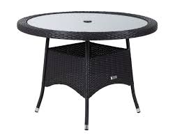 Roma Small Round Dining Table Black