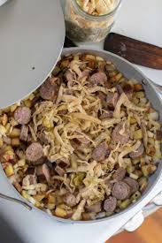 sausage and sauer skillet recipe