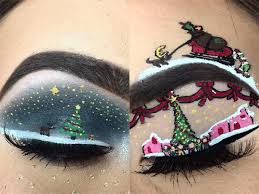 artists christmas themed eye