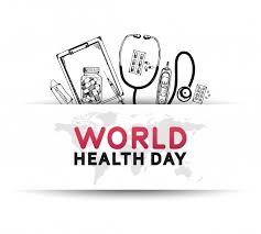 World Health Day Poster With Medical Equipment Vector