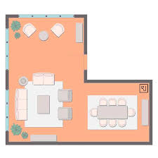 how to layout an l shaped living room