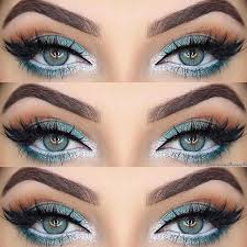 how to apply makeup for blue eyes
