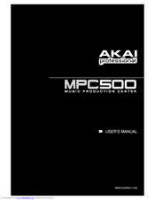 Akai Mpc 500 Manuals