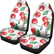 Cherry Car Seat Covers Set Of 2 Fruit