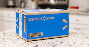 walmart com shipping box on counter