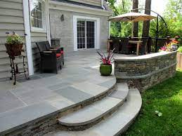 Beautiful Walls And Curved Stone Steps