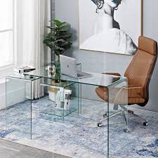 Arko L Shaped Glass Work Desk