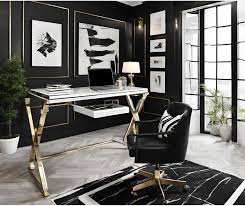 5 white and black home office ideas to