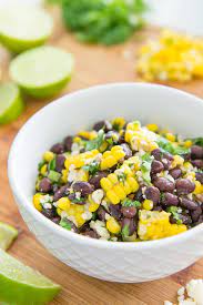 Easy Mexican Corn Black Bean Salad gambar png