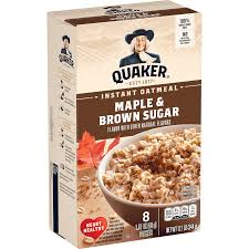 instant oatmeal maple and brown sugar