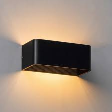 Black Led Wall Lamp With Dimmer