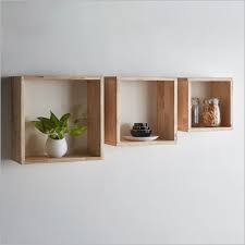 Nc Lacquer Wooden Xyz Square Box Shelf