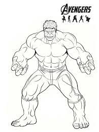 Tổng Hợp Các Bức Tranh Tô Màu Người Khổng Lồ Xanh (Hulk) Dành Cho Các Bé