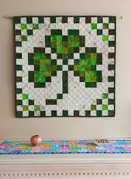 March Shamrock Quilted Wall Hanging Pattern