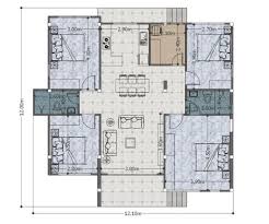 40 By 40 Feet House Plans In 2bhk 3bhk