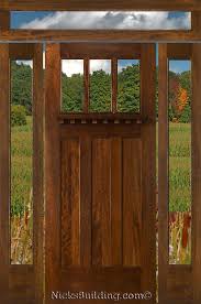 craftsman style doors sidelights and