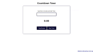simple countdown timer using html css