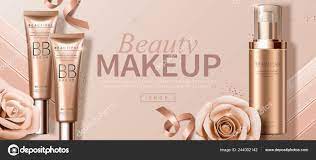 attractive makeup banner ads paper