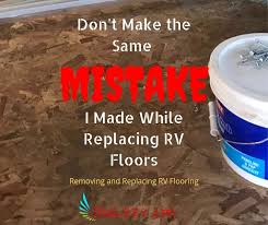 remove and replace flooring in an rv