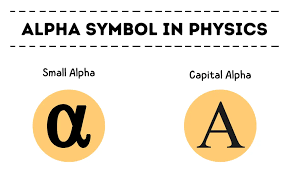 meaning of alpha symbol in physics