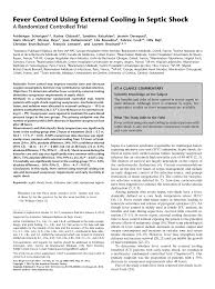 fever control using external cooling