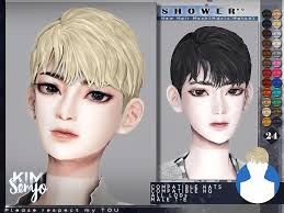 ts4 male hairstyle shower maxis match