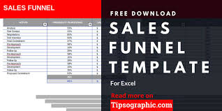 Sales Funnel Template For Excel Free Download Tipsographic