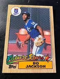 Bo jackson #170 (future stars) 1987 Topps Bo Jackson Future Stars 170 Baseball Card Not Graded Clean Ebay