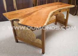 The alive desk is the most luxurious standing desk on the market; Live Edge Desks Dumond S Custom Furniture