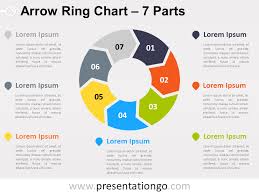 7 Parts Arrow Ring Powerpoint Chart Powerpoint Design