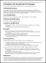 A suitable for cv format should underline analytical skills, technical knowledge, understanding and experience in handling chemical reactions, and recording the results thereof. Use The 1 Chemistry Lab Technician Cv Example To Start Yours