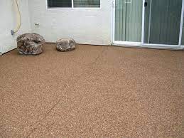 Pebble Patio Backyard Covered Patios