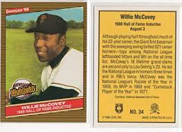 5.0 out of 5 stars. Amazon Com Willie Mccovey Hall Of Fame Inductee Baseball Card Collectibles Fine Art
