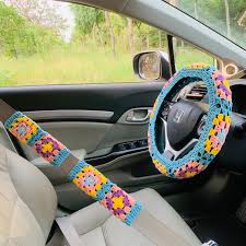 Cute Crochet Sunflower Seat