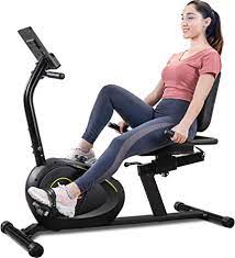 The marcy recumbent exercise bike with adjustable magnetic resistance provides an intense cardio workout for your home gym burns calories using the marcy adjustable. Amazon Com Merax Magnetic Recumbent Exercise Bike With Bluetooth Multiple Resistance Quick Adjust Seat Sports Outdoors