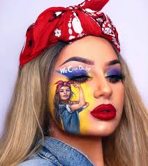 i use makeup to create art on my face