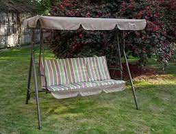 Cushion Steel Canopy Swing Chair