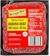 extra lean ground beef 96 lean 4