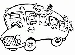 Coloriage Autobus scolaire pour enfant dessin gratuit à imprimer