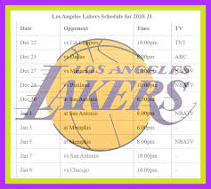 Most popular in los angeles lakers. Printable Los Angeles Lakers Schedule Tv Schedule For 2020 21 Season Updated For 2nd Half Interbasket