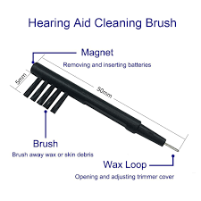 As needed, you can wash the earmold with warm water and soap. Hearing Aid Cleaning Brush With Wax Loop And Battery Magnet Hearing Aids Cleaning Tool Abs Nylon Material Hear Brush Mini Hearing Aidshearing Aids Mini Aliexpress